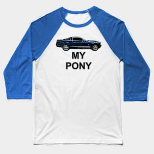 My Pony Blue HT Neon Baseball T-Shirt